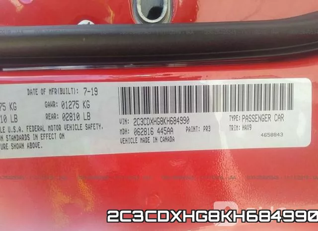 2C3CDXHG8KH684990 фото 10