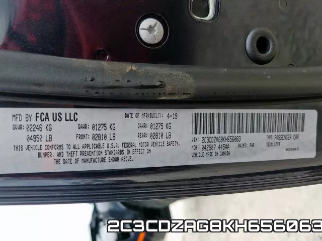 2C3CDZAG8KH656063 фото 2