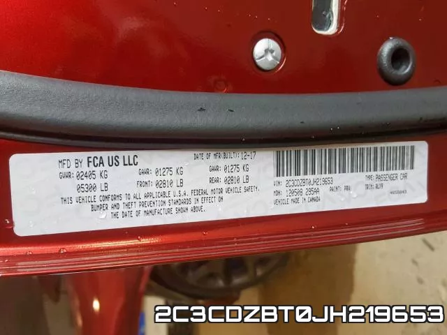 2C3CDZBT0JH219653 фото 2