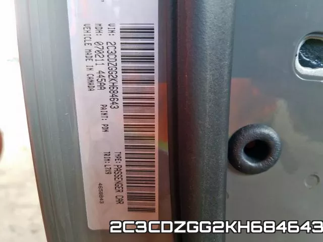 2C3CDZGG2KH684643 фото 2