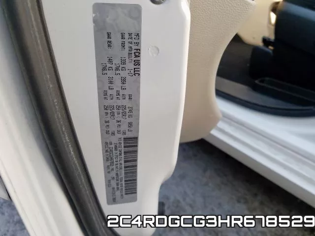 2C4RDGCG3HR678529 фото 2