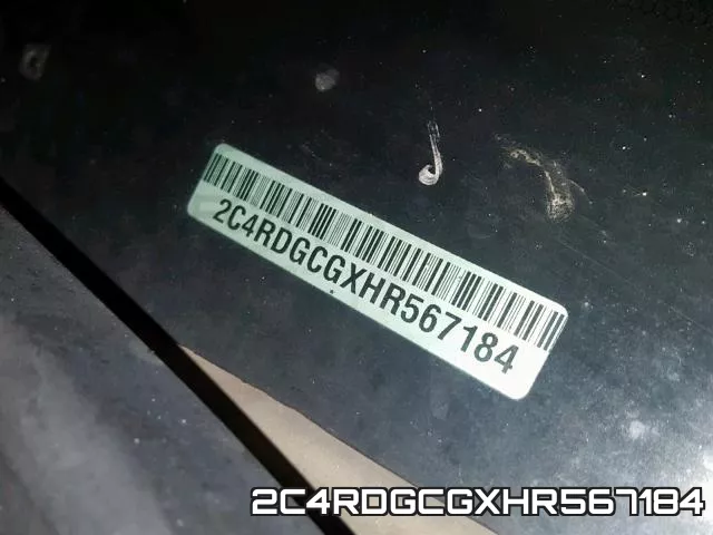 2C4RDGCGXHR567184 фото 2