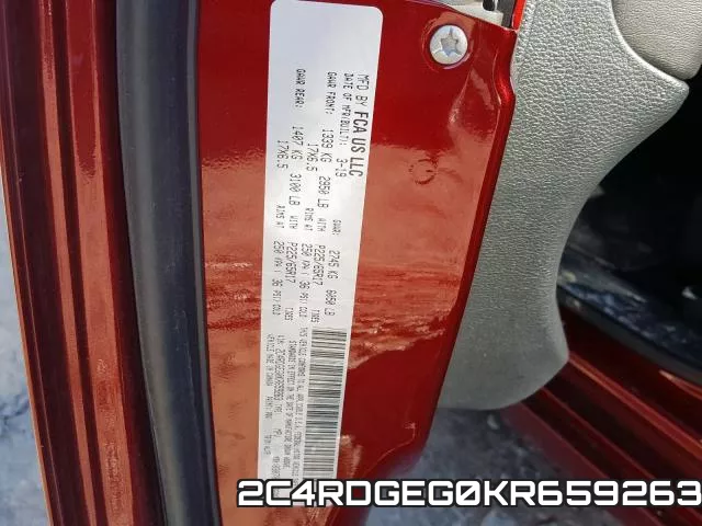 2C4RDGEG0KR659263 фото 2