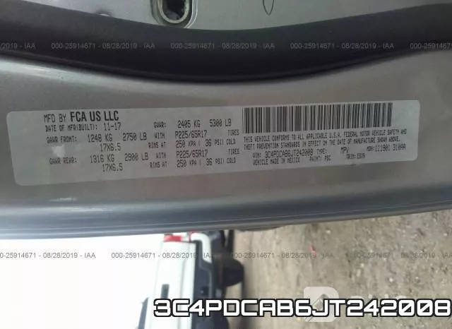 3C4PDCAB6JT242008 фото 10