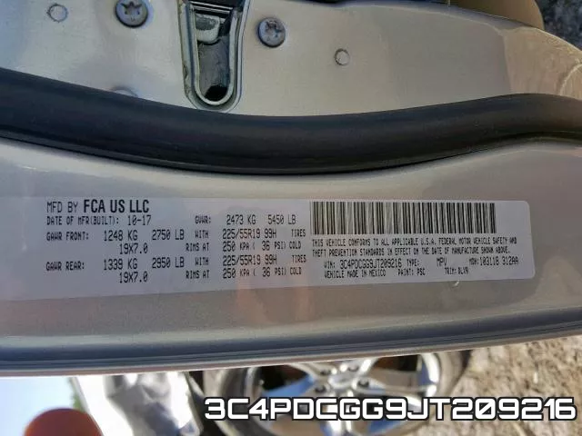 3C4PDCGG9JT209216 фото 2