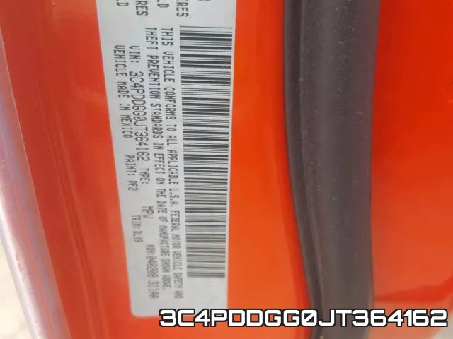 3C4PDDGG0JT364162 фото 2