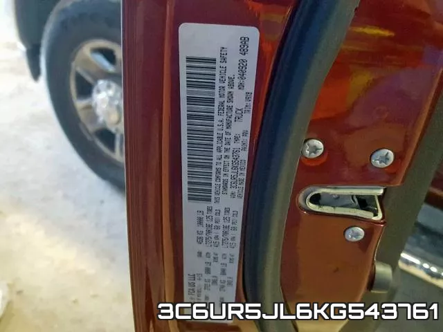 3C6UR5JL6KG543761 фото 2