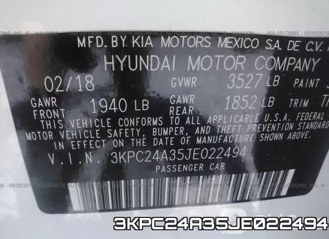 3KPC24A35JE022494 фото 10