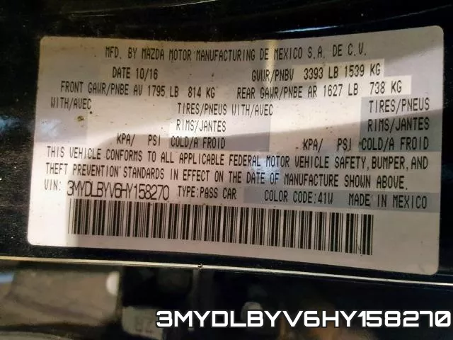 3MYDLBYV6HY158270 фото 2