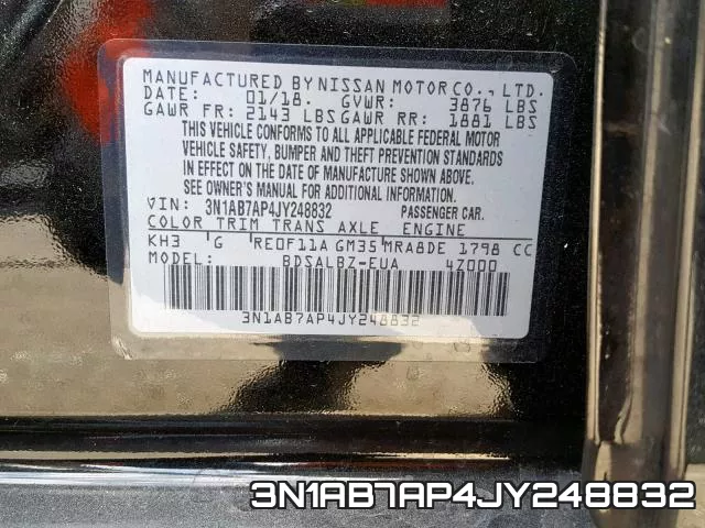 3N1AB7AP4JY248832 фото 2
