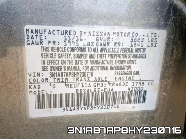 3N1AB7AP8HY230716 фото 2