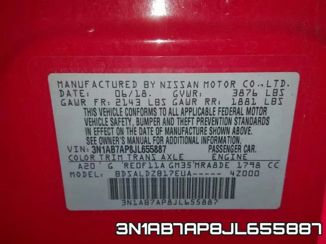 3N1AB7AP8JL655887 фото 2