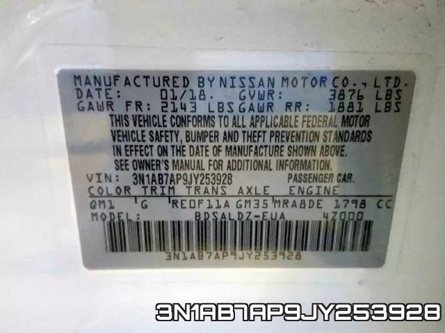 3N1AB7AP9JY253928 фото 2