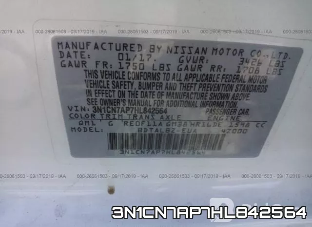 3N1CN7AP7HL842564 фото 10