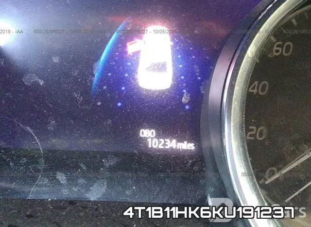 4T1B11HK6KU191237 фото 8