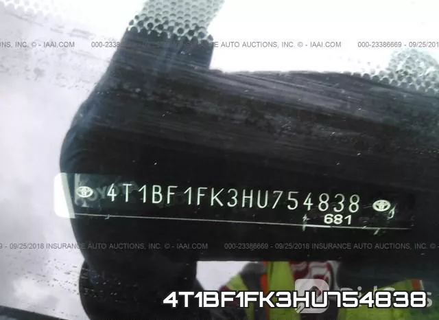 4T1BF1FK3HU754838 фото 10