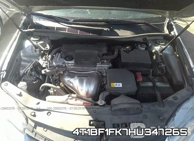 4T1BF1FK7HU347265 фото 2