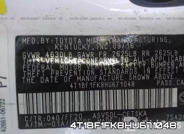 4T1BF1FK8HU671048 фото 10