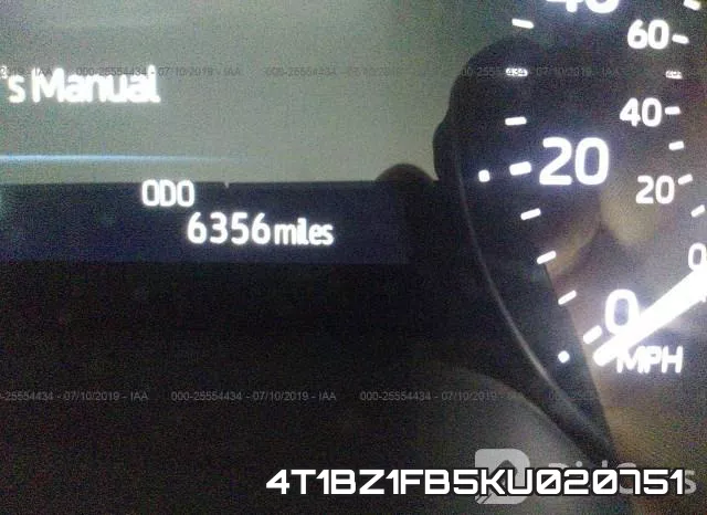 4T1BZ1FB5KU020751 фото 8