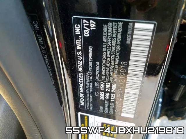 55SWF4JBXHU219818 фото 2