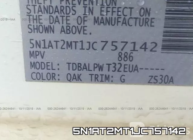 5N1AT2MT1JC757142 фото 10