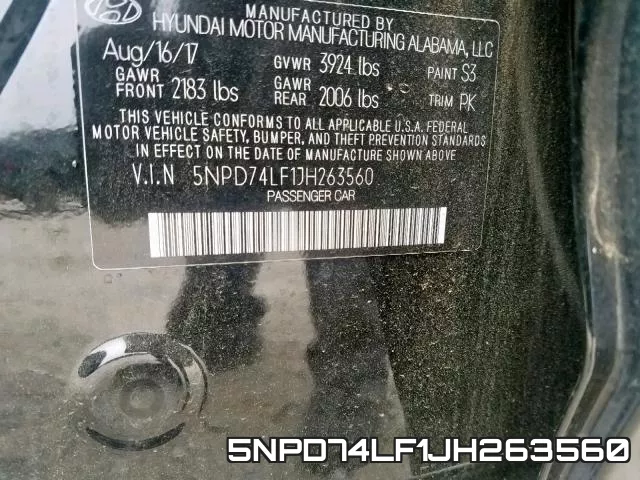 5NPD74LF1JH263560 фото 2