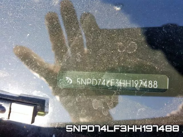 5NPD74LF3HH197488 фото 2