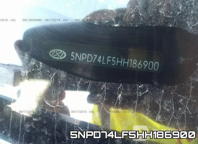 5NPD74LF5HH186900 фото 10