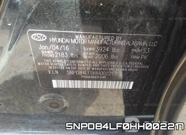 5NPD84LF0HH002217 фото 10