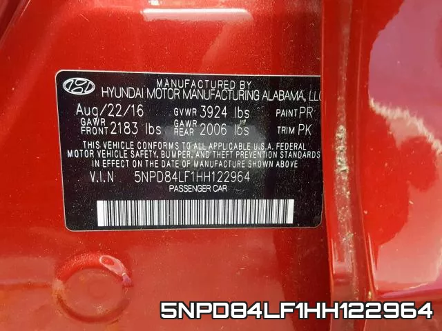 5NPD84LF1HH122964 фото 2