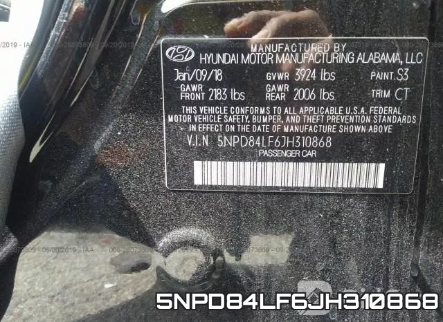 5NPD84LF6JH310868 фото 10