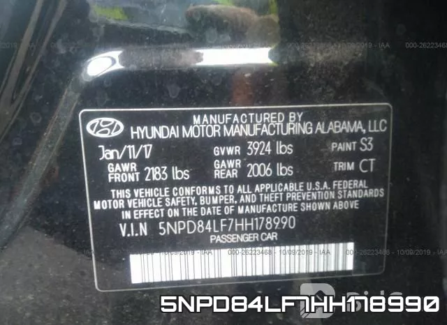 5NPD84LF7HH178990 фото 10