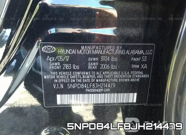 5NPD84LF8JH214479 фото 10