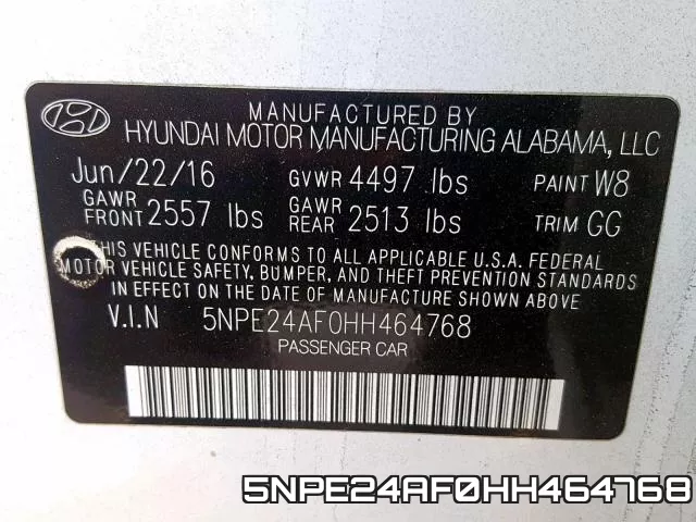 5NPE24AF0HH464768 фото 2
