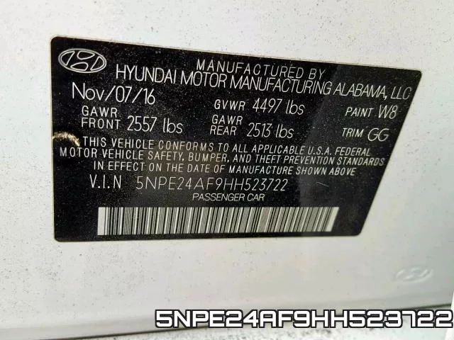 5NPE24AF9HH523722 фото 2