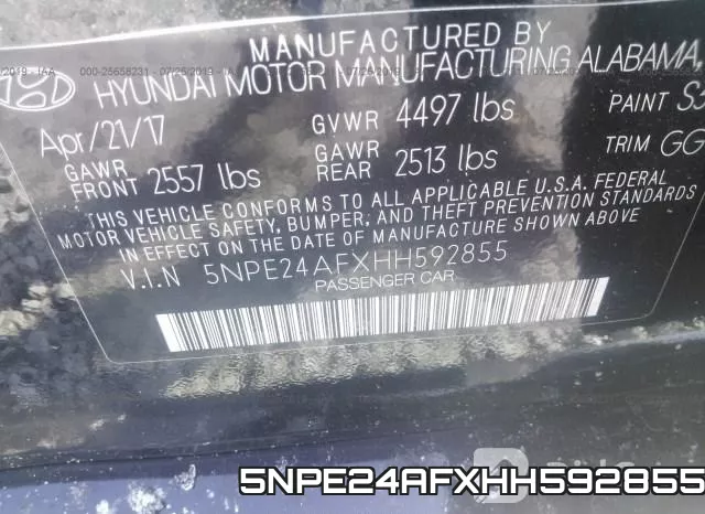 5NPE24AFXHH592855 фото 10