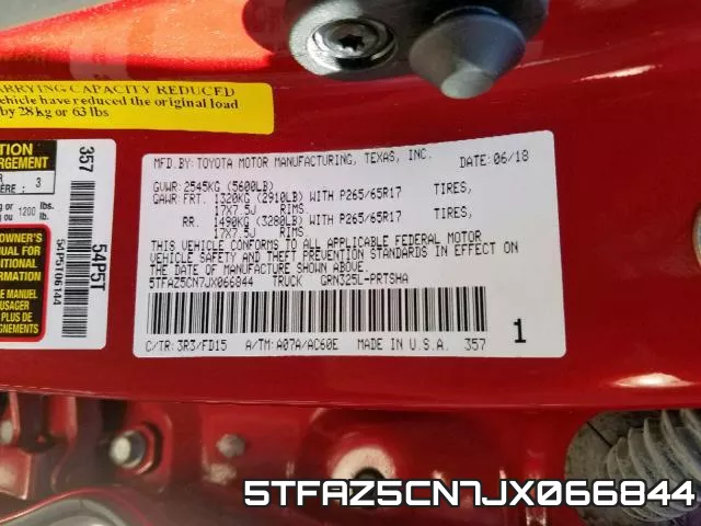 5TFAZ5CN7JX066844 фото 2