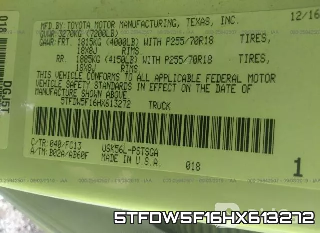 5TFDW5F16HX613272 фото 10