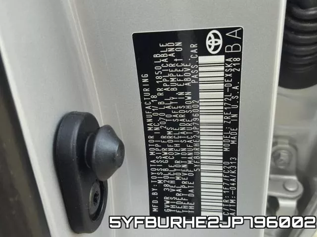 5YFBURHE2JP796002 фото 2