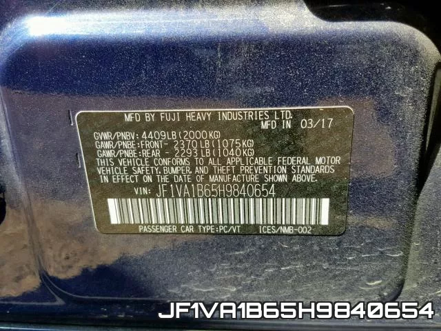 JF1VA1B65H9840654 фото 2