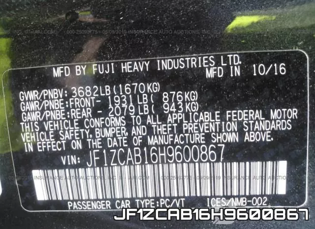 JF1ZCAB16H9600867 фото 10