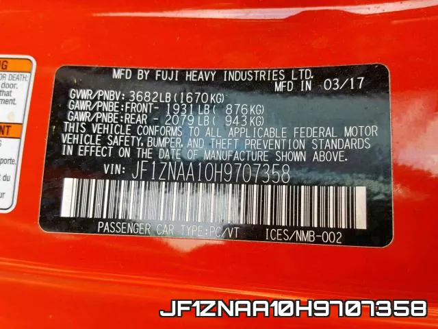 JF1ZNAA10H9707358 фото 2