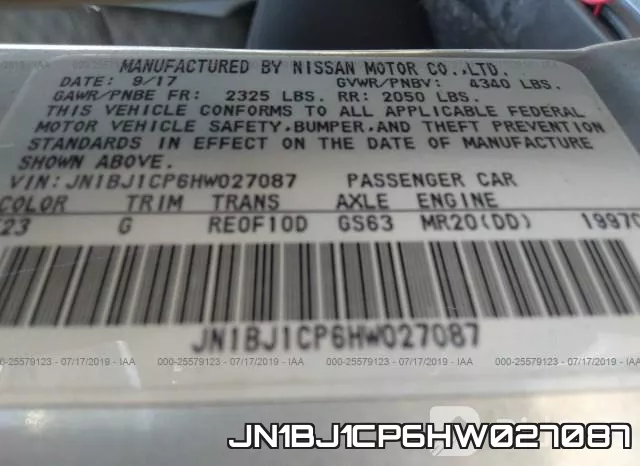 JN1BJ1CP6HW027087 фото 10