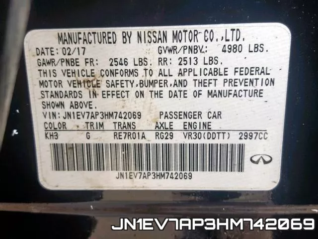 JN1EV7AP3HM742069 фото 2