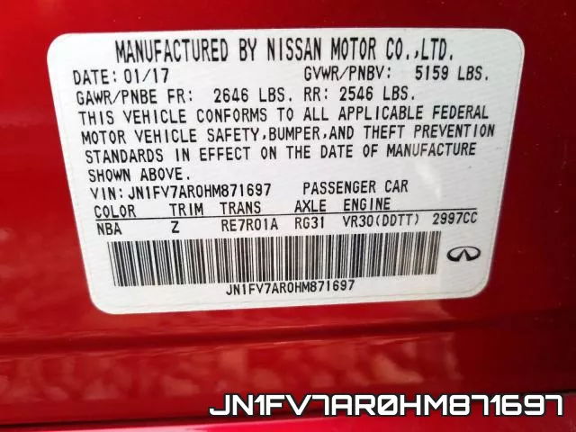 JN1FV7AR0HM871697 фото 2