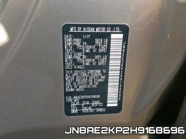 JN8AE2KP2H9168696 фото 2