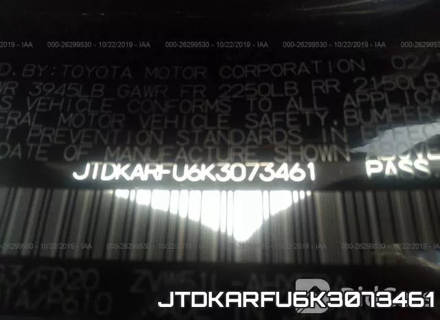 JTDKARFU6K3073461 фото 10