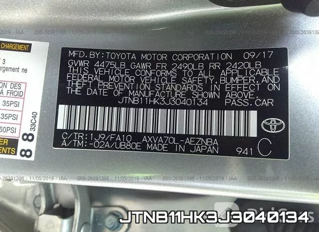 JTNB11HK3J3040134 фото 10