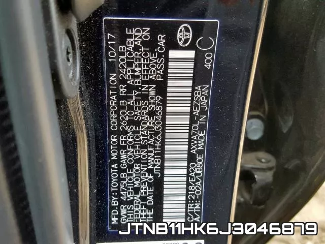 JTNB11HK6J3046879 фото 2