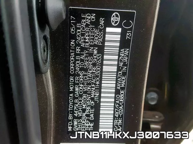 JTNB11HKXJ3007633 фото 2